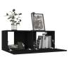 8 Piece Black TV Cabinet Set - Modern & Stylish Home Storage