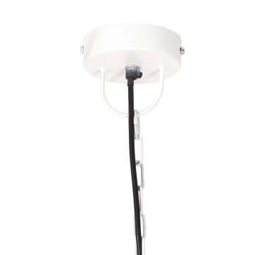 Hanging Lamp 25W White Round 48cm E27 - Unique Industrial Design