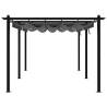 Stylish Garden Gazebo with Retractable Roof - 3x6m Anthracite