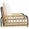 Swing Chair with Cushions - Poly Rattan & Steel - Hipomarket