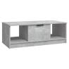 Stylish Concrete Grey Coffee Table | 102x50x36 cm | Hipomarket