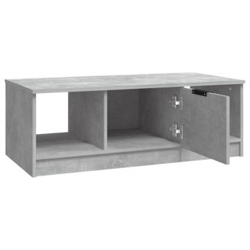 Stylish Concrete Grey Coffee Table | 102x50x36 cm | Hipomarket