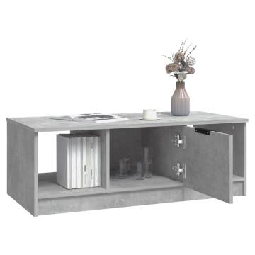 Stylish Concrete Grey Coffee Table | 102x50x36 cm | Hipomarket