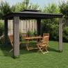  Gazebo with Double Roof Anthracite 2.94x2.94 m Steel Colour anthracite Size 2.94 x 2.94 m Quantity in Package 1 