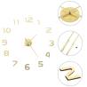 3D Wall Clock Modern Design 100 cm XXL Gold Colour gold 