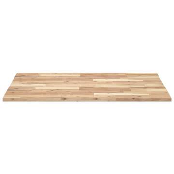 Table Top Rectangular Solid Wood Acacia - 100x80 cm