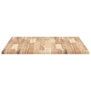 Table Top Rectangular Solid Wood Acacia - 100x80 cm