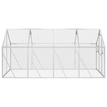 Aviary Silver 1.79x4x1.85 m Aluminium - Durable & Spacious