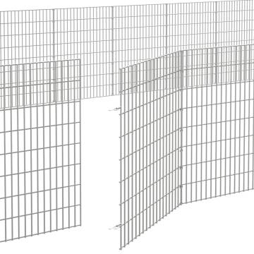 Free Range Animal Enclosure - 48-Panel Galvanised Iron