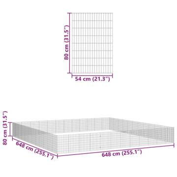 Free Range Animal Enclosure - 48-Panel Galvanised Iron