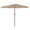 Garden Parasol with Steel Pole Brown - 388x388 cm | Hipo Market