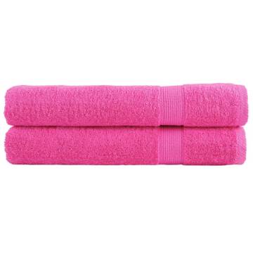 Premium Pink Towels SOLUND - 2 pcs 100x200 cm 600 gsm