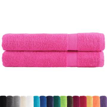 Premium Pink Towels SOLUND - 2 pcs 100x200 cm 600 gsm