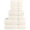  8 Piece Premium Towel Set SOLUND Cream 600 gsm Colour cream Quantity in Package 1 