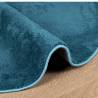 OVIEDO Turquoise Short Pile Rug Ø 80 cm - Stylish Comfort