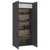 Elegant Grey Shoe Cabinet - 80x35.5x180 cm | HipoMarket