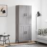  Highboard Grey Sonoma 69.5x34x180 cm Engineered Wood Colour grey sonoma Quantity in Package 1 Model 2 wood doors 