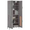 Stylish Highboard Grey Sonoma 69.5x34x180 cm - Hipo Market