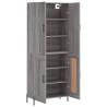 Stylish Highboard Grey Sonoma 69.5x34x180 cm - Hipo Market