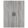 Stylish Highboard Grey Sonoma 69.5x34x180 cm - Hipo Market