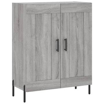 Stylish Highboard Grey Sonoma 69.5x34x180 cm - Hipo Market