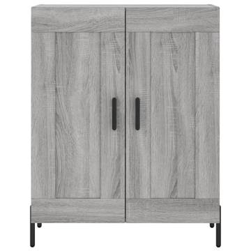 Stylish Highboard Grey Sonoma 69.5x34x180 cm - Hipo Market