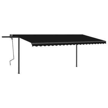 Manual Retractable Awning 5x3.5m Anthracite | HipoMarket