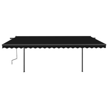 Manual Retractable Awning 5x3.5m Anthracite | HipoMarket