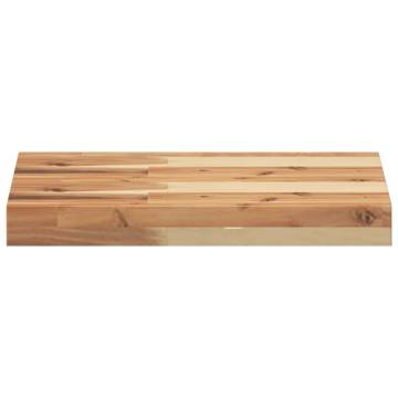 Floating Shelf - 60x30x4 cm Solid Acacia Wood | Hipo Market