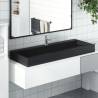  Wash Basin 120x46x11 cm Mineral CastMarble Cast Matt Black Colour black Size 120 x 46 x 11 cm 