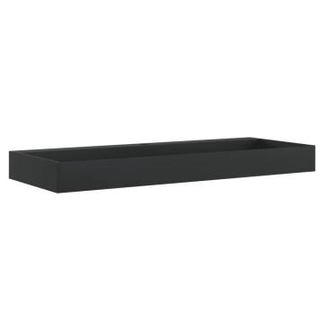 Wash Basin 120x46 cm - Matt Black Marble Sink for Bathrooms