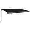 Manual Retractable Awning 5x3.5m Anthracite | HipoMarket