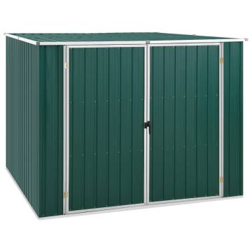 Durable Green Garden Shed 195x198 cm - Galvanised Steel