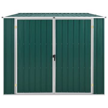 Durable Green Garden Shed 195x198 cm - Galvanised Steel