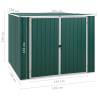 Durable Green Garden Shed 195x198 cm - Galvanised Steel