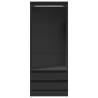 Wardrobe Black 80x50x200 cm | Stylish Engineered Wood Storage