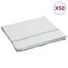  Floor Cloths 50 pcs White with Green Stripes 50x60 cm Quantity in Package 50 