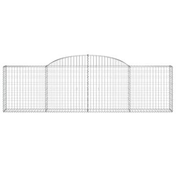 Arched Gabion Baskets - 30 pcs Galvanised Iron 300x30x80/100 cm