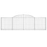 Arched Gabion Baskets - 30 pcs Galvanised Iron 300x30x80/100 cm