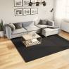 Rug HUARTE Short Pile Soft and Washable Black 240x240 cm Colour black Size 240 x 240 cm 