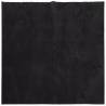 HUARTE Short Pile Soft Washable Black Rug 240x240 cm