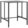 Stylish Black Bar Table - 100x100x110 cm Powder-coated Steel