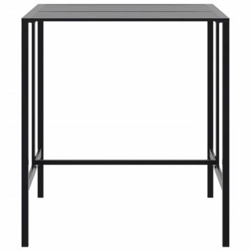 Stylish Black Bar Table - 100x100x110 cm Powder-coated Steel