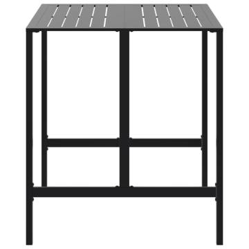 Stylish Black Bar Table - 100x100x110 cm Powder-coated Steel