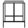 Stylish Black Bar Table - 100x100x110 cm Powder-coated Steel