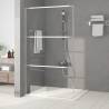  Walk-in Shower Wall Silver 115x195 cm Clear ESG Glass Colour silver Size 115 x 195 cm Model transparent 