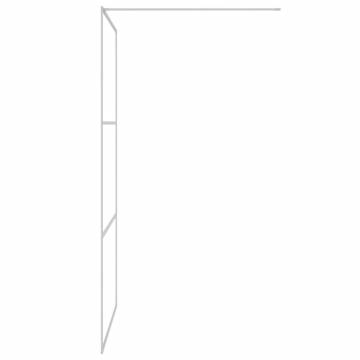 Walk-in Shower Wall Silver 115x195 cm Clear ESG Glass - HipoMarket