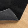 HUARTE Short Pile Soft Washable Black Rug 240x240 cm