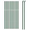 Wire Mesh Fence Green 0.8x25m Galvanised Steel | Hipo Market