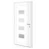 Front Door White 100x210 cm - Aluminium & PVC | HipoMarket